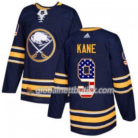 Buffalo Sabres Hockeydrakt Evander Kane 9 2017-2018 USA Flag Fashion Blå Adidas Authentic - Herre